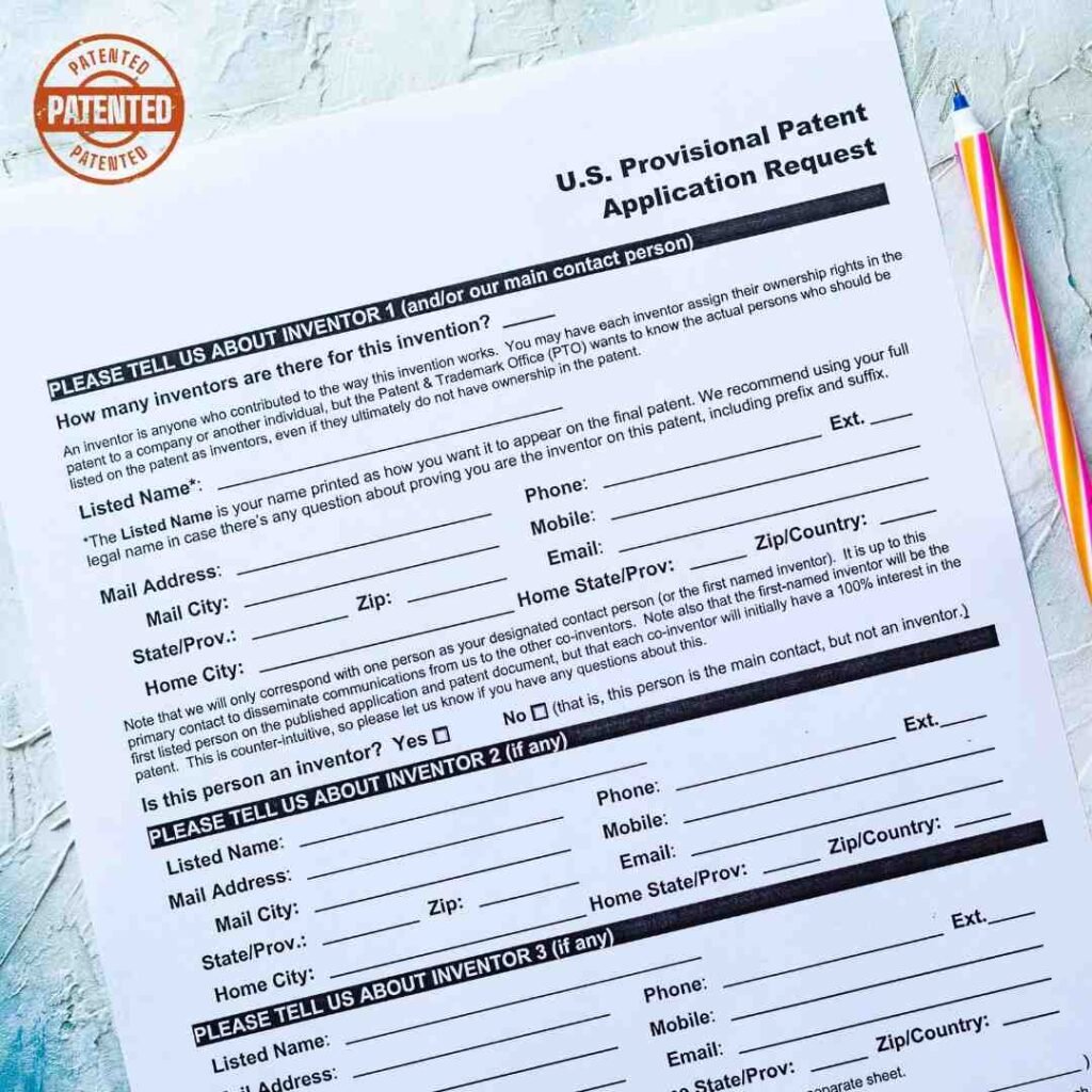 provisional patent application template