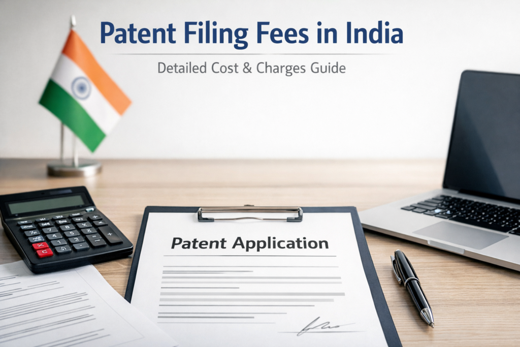 Patent filing fees in India
